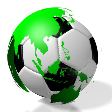 3D soccer/ football championship concept