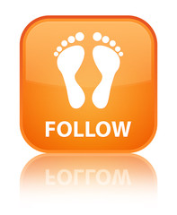 Follow (footprint icon) special orange square button