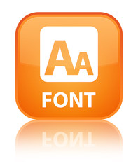 Font special orange square button