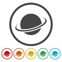 Vector logo globe icons set