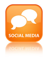 Social media (chat bubble icon) special orange square button