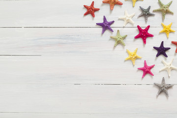 starfish over wooden table