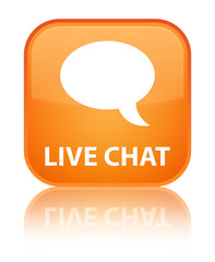 Live chat special orange square button