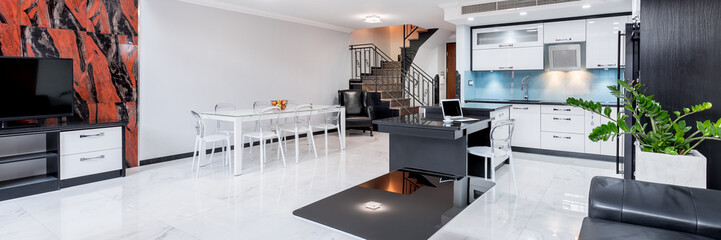 Luxury designed two-storied apartment