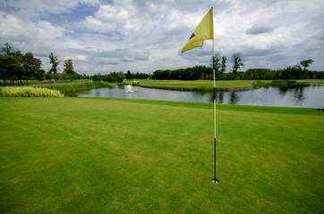 Obraz premium flag on Golf course