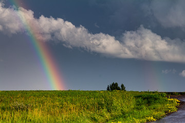 evening rainbow