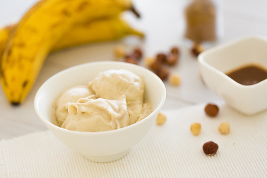 Icecream Made Of Frozen Banana