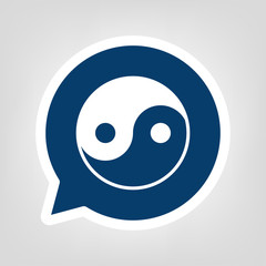 Sprechblase Ying Yang