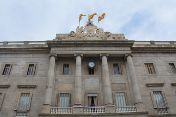 the building of municipality of Barcelona