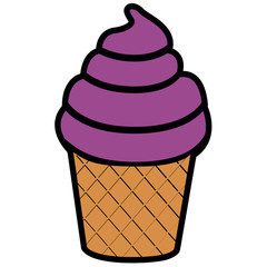Isolated ice cream