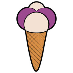 Isolated ice cream
