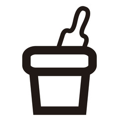 Obraz premium Sand bucket toy outline