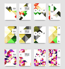 Set of brochure cover templates
