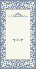 floral doodle lace pattern with ornate frame.