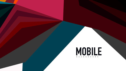 Modern triangle presentation template