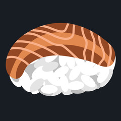 Isolated sushi food