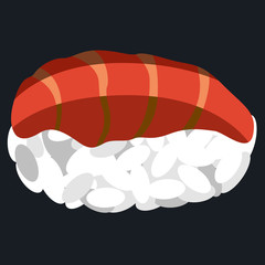 Isolated sushi food