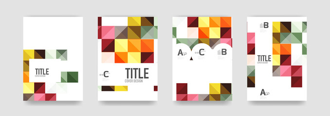 Set of brochure cover templates