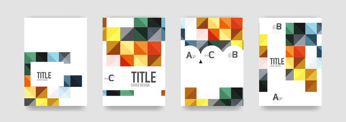 Set of brochure cover templates