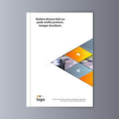 Abstract flyer design background. Brochure template.