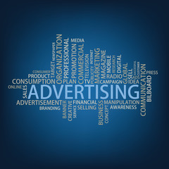 Advertising Tag Cloud, vector