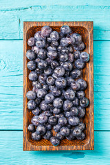 Fresh blueberry in a bowl.