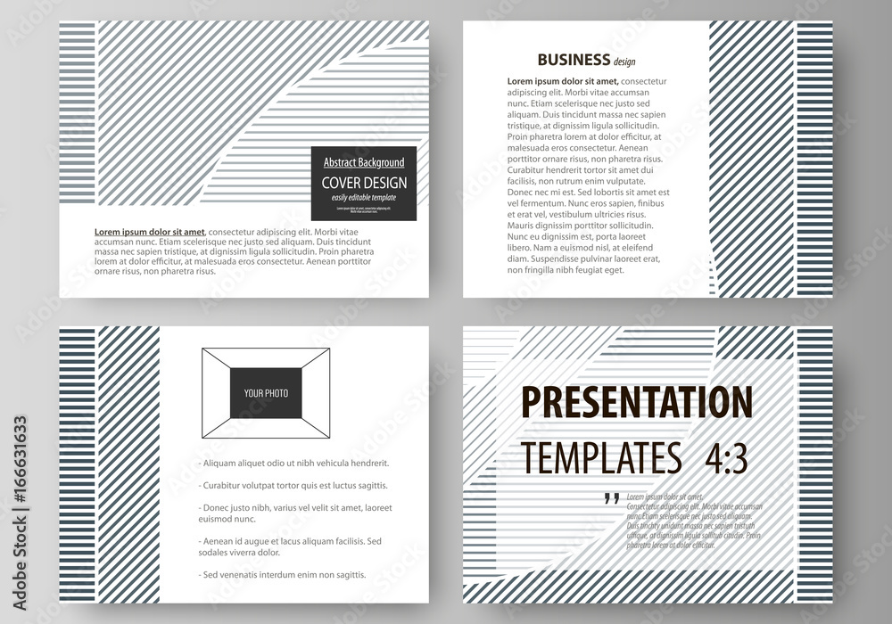 Poster business templates for presentation slides. easy editable abstract vector layouts in flat design. mi