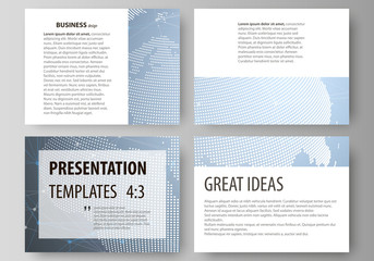 The minimalistic abstract vector illustration of the editable layout of the presentation slides design business templates. Scientific medical DNA research. Science or medical concept.