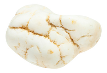 tumbled amorphous Magnesite stone isolated