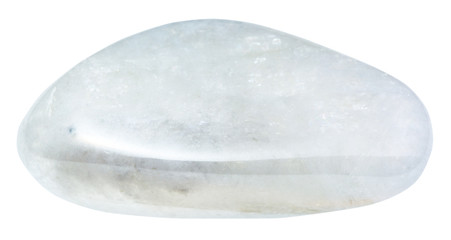 polished moonstone (adular) gemstone isolated