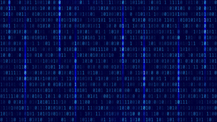 Matrix, blue. Format 16:9. Vector illustration