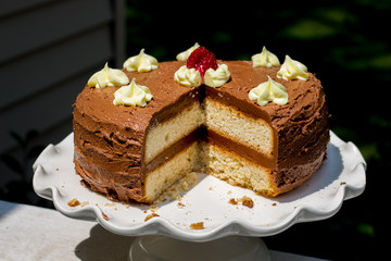 cake on a plate