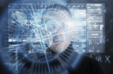 Cyber Criminal Using Augmented Reality Digital HUD Display