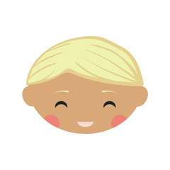 Kids face in vector
