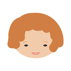 Kids face in vector