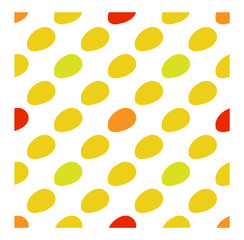 Mango seamless pattern in flat style.