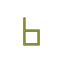 Chair in outline style.