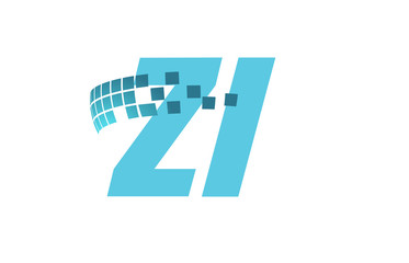 ZI Initial Logo for your startup venture
