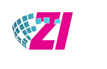 ZI Initial Logo for your startup venture