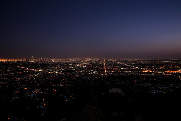 Naklejka premium City lights Los Angeles