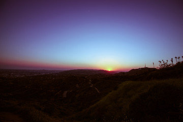 sunset hollywood hills