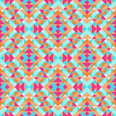 Ethnic geometric pattern with elements of traditional tribal folk style. Vector illustration.
