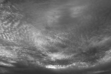 Dramatic grey cloudy sky