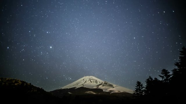 水ヶ塚から富士山星空Timelapse