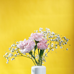 Small bouquet of pink Carnations Flower