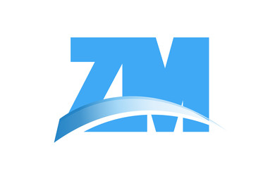 ZM Initial Logo for your startup venture