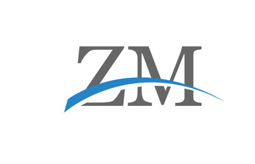 ZM Initial Logo for your startup venture