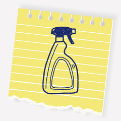 cleaner bottle doodle