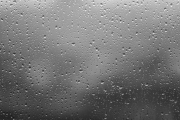 Raining, Water Drop Texture on The Glass Window