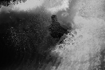 Surfer in Wave